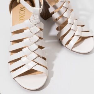 XOXO White Sandals Minimalist Strappy Design
